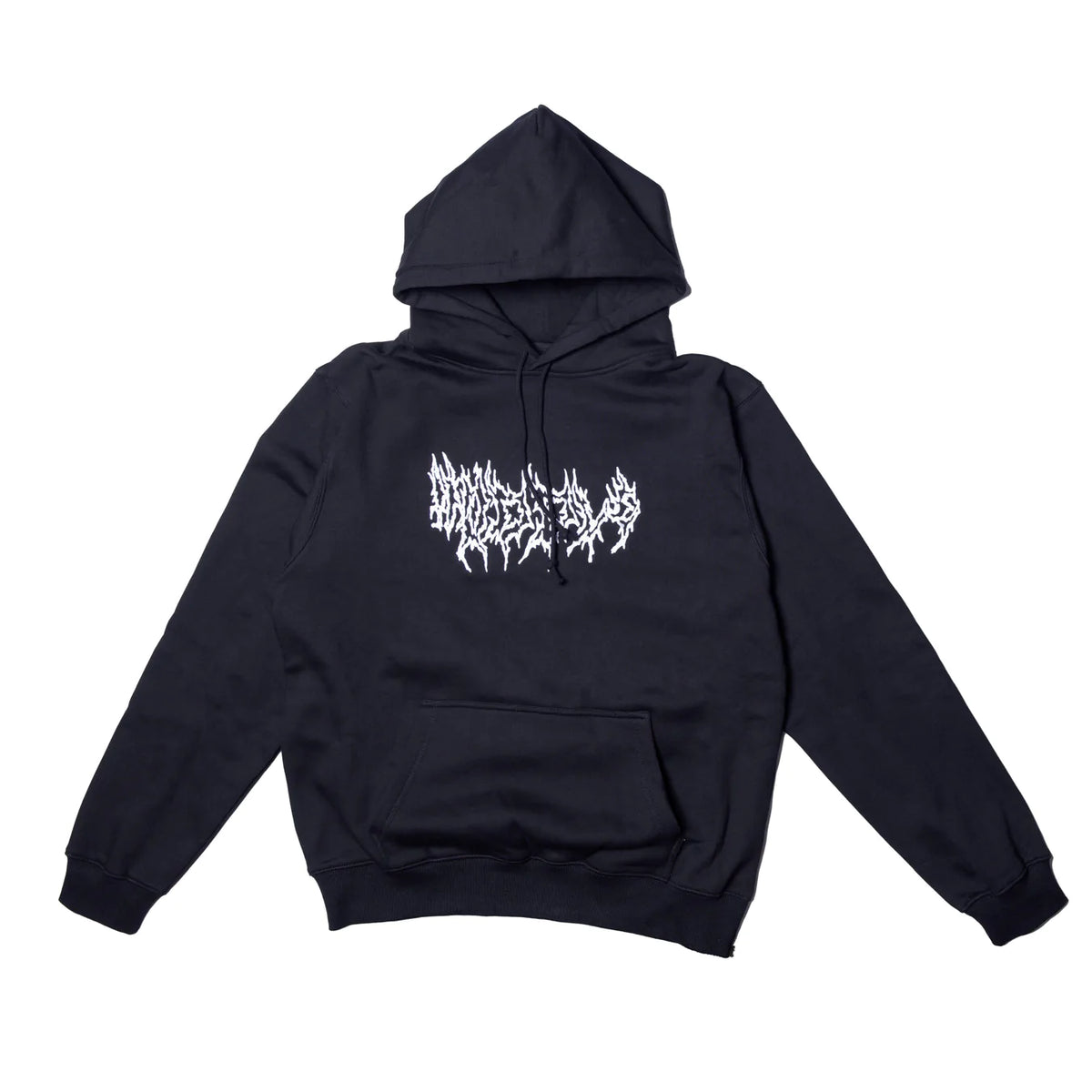 Hoddle - Metal Logo Hoodie (Black) – Crossroads Skateshop