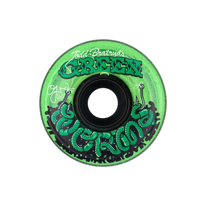 OJ Super Juice Green Worms Wheels - 60mm