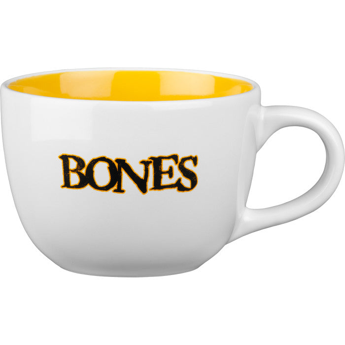 Bones Pushing Up Daisies 220z Mug (White, Gold)