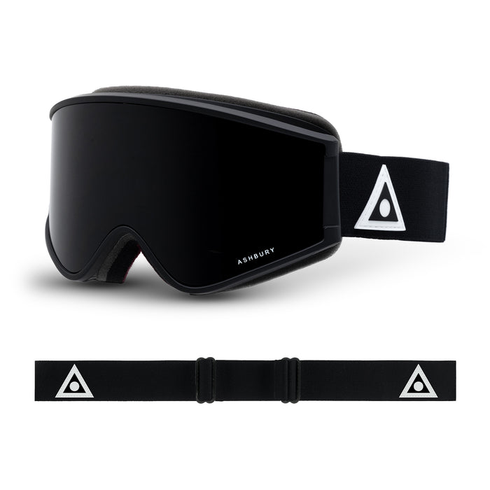 Ashbury A12 Snowboard Goggles + Bonus Lens (Black Triangle)