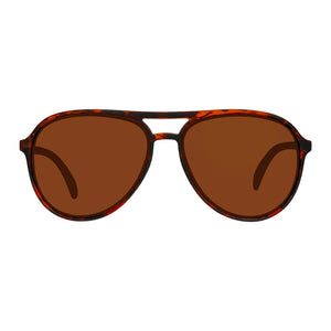 Cassette Apollo Sunglasses (Whiskey Tortoise, Polarized Brown Lens)