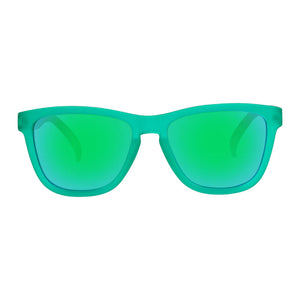 Cassette Easy Livin' Sunglasses (Green Heat, Green Mirror Lens)