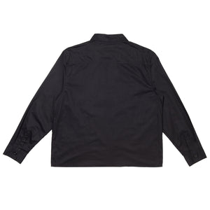 Hoddle Thorn Zip Up Longsleeve Shirt (Black)