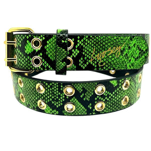 Loosey Snake Skin Grommet Belt