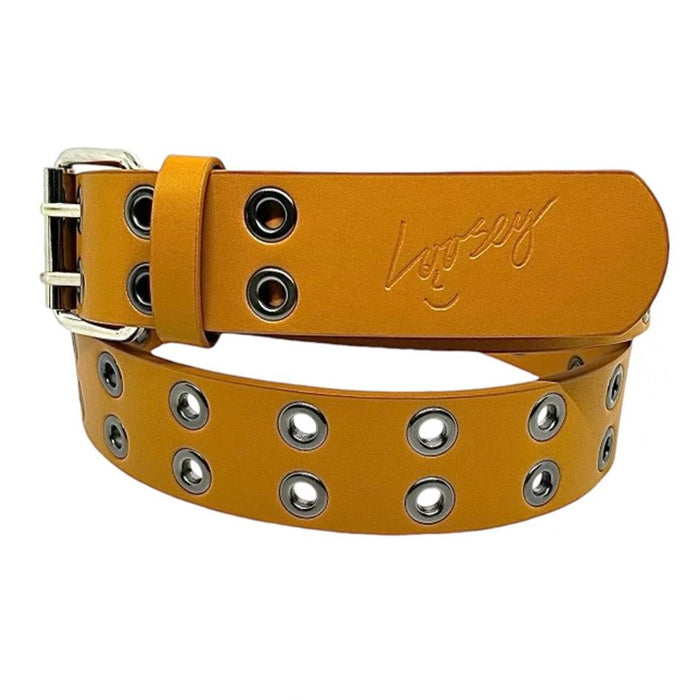 Loosey Camel Grommet Belt