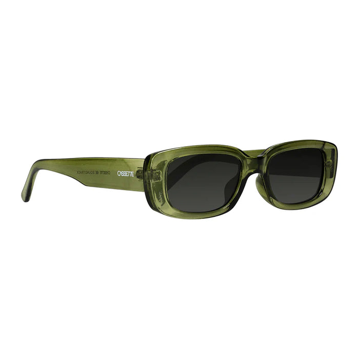 Cassette Soundtrack Sunglasses (Evergreen, Smoke Lens)