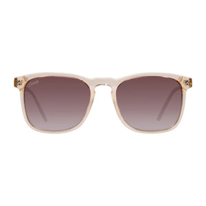 Cassette Playlist Sunglasses (Champagne, Polarized Gradient Tea Lens)