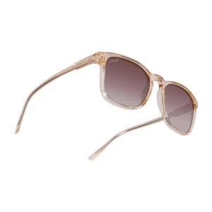 Cassette Playlist Sunglasses (Champagne, Polarized Gradient Tea Lens)