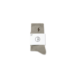 Polar No Comply Rib Socks (Sand,Brown)