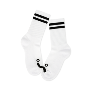 Polar Happy Sad Socks (White)