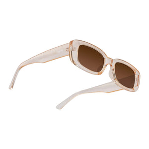 Cassette Soundtrack Sunglasses (Champagne, Brown Lens)