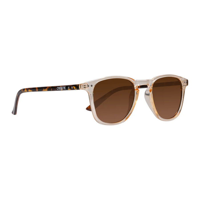 Cassette Standard Sunglasses (Champagne Tortoise, Brown Lens)