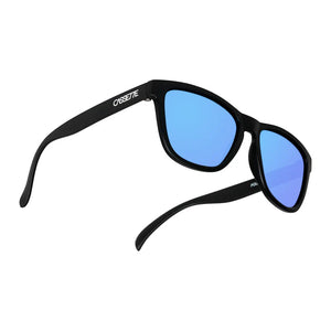 Cassette Easy Livin' Sunglasses (Matte Black, Polarized Blue Mirror Lens)