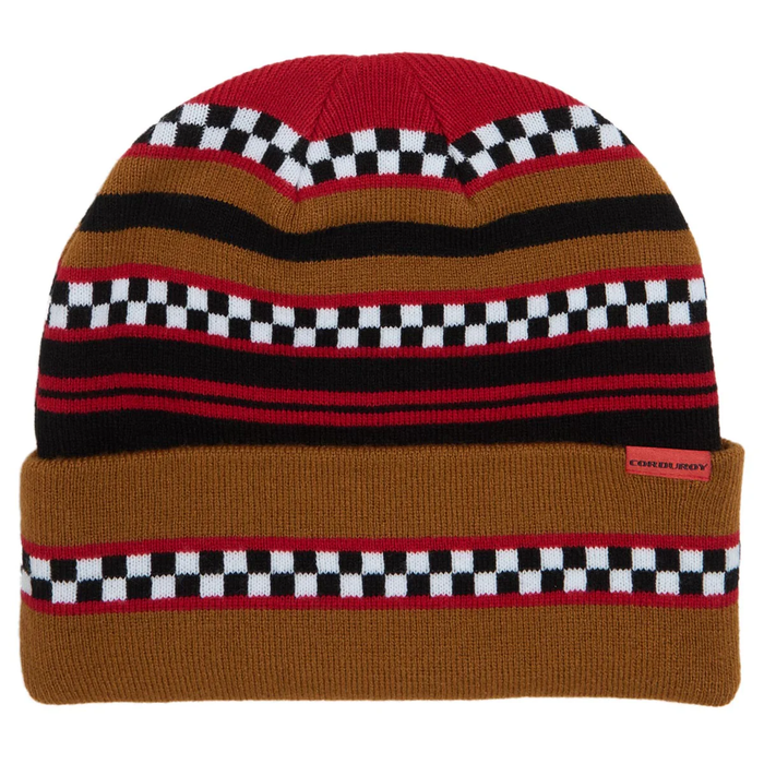 Corduroy Checkstripe Beanie